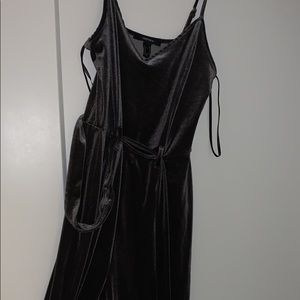 Forever 21 Long Pant Velvet Romper